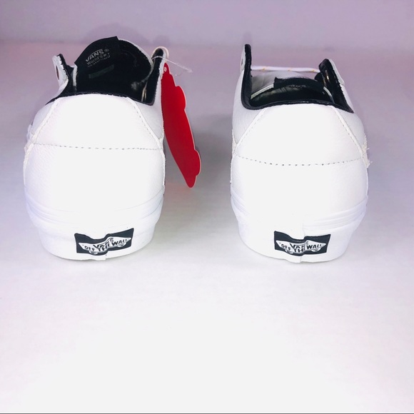 VANS SK8 Low Leather True White & Gold Sneakers - Picture 5 of 10